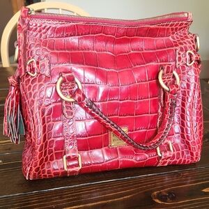 Dooney & Bourke Croco Fino Satchel